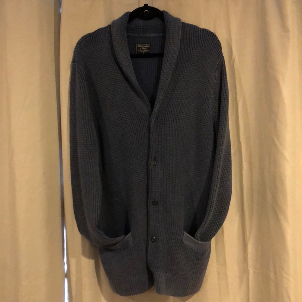 Abercrombie & Fitch Blue Knitted Cardigan (M)